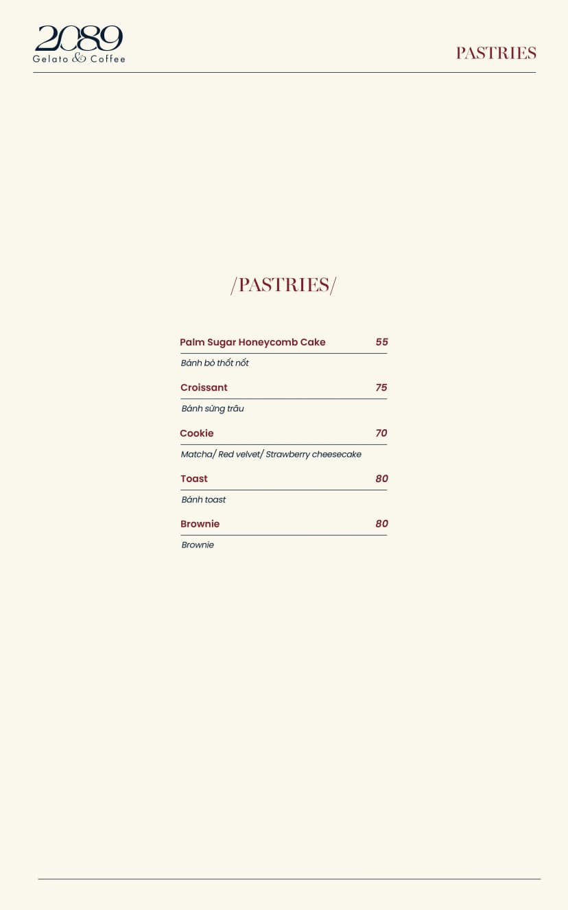 Menu page 8